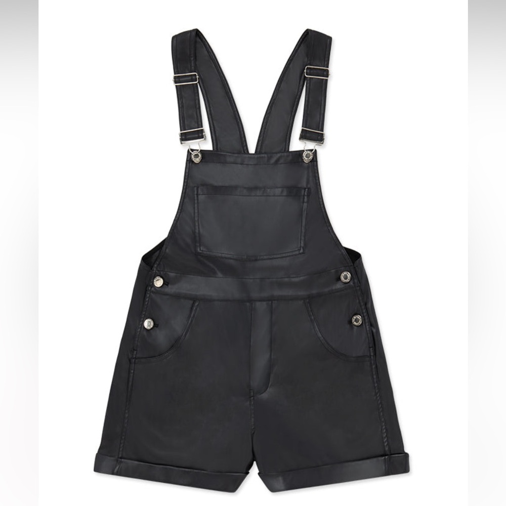 Vegan Leather Overalls